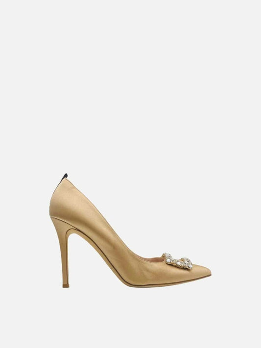 Pre - loved SJP BY SARAH JESSICA PARKER Gold Pumps at Reems Closet