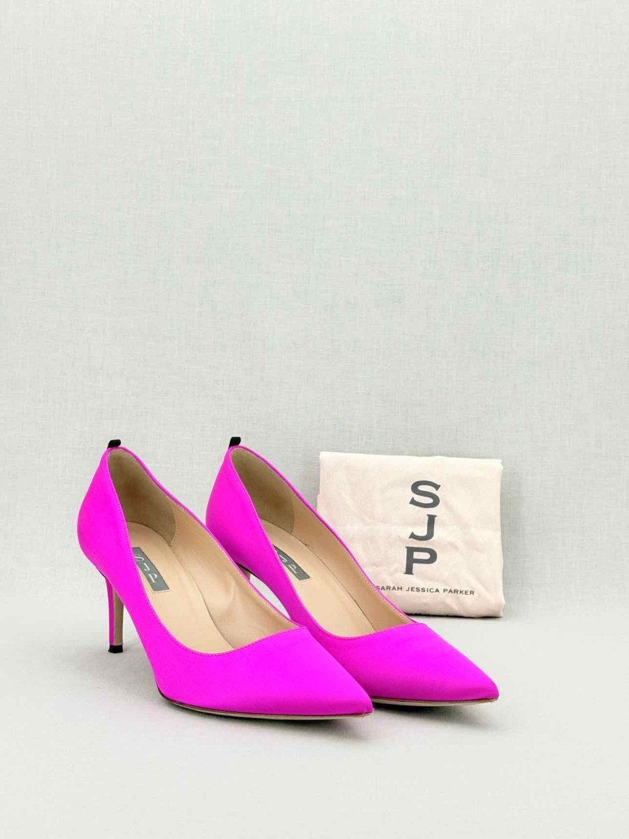 Pre - loved SJP Fuchsia Size EU 38.5 Pumps at Reems Closet