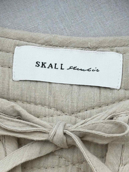 Pre - loved SKALL STUDIO Beige Size US 4 Midi Dress at Reems Closet