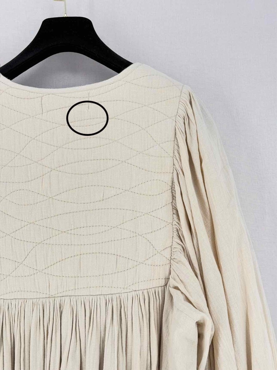 Pre - loved SKALL STUDIO Beige Size US 4 Midi Dress at Reems Closet