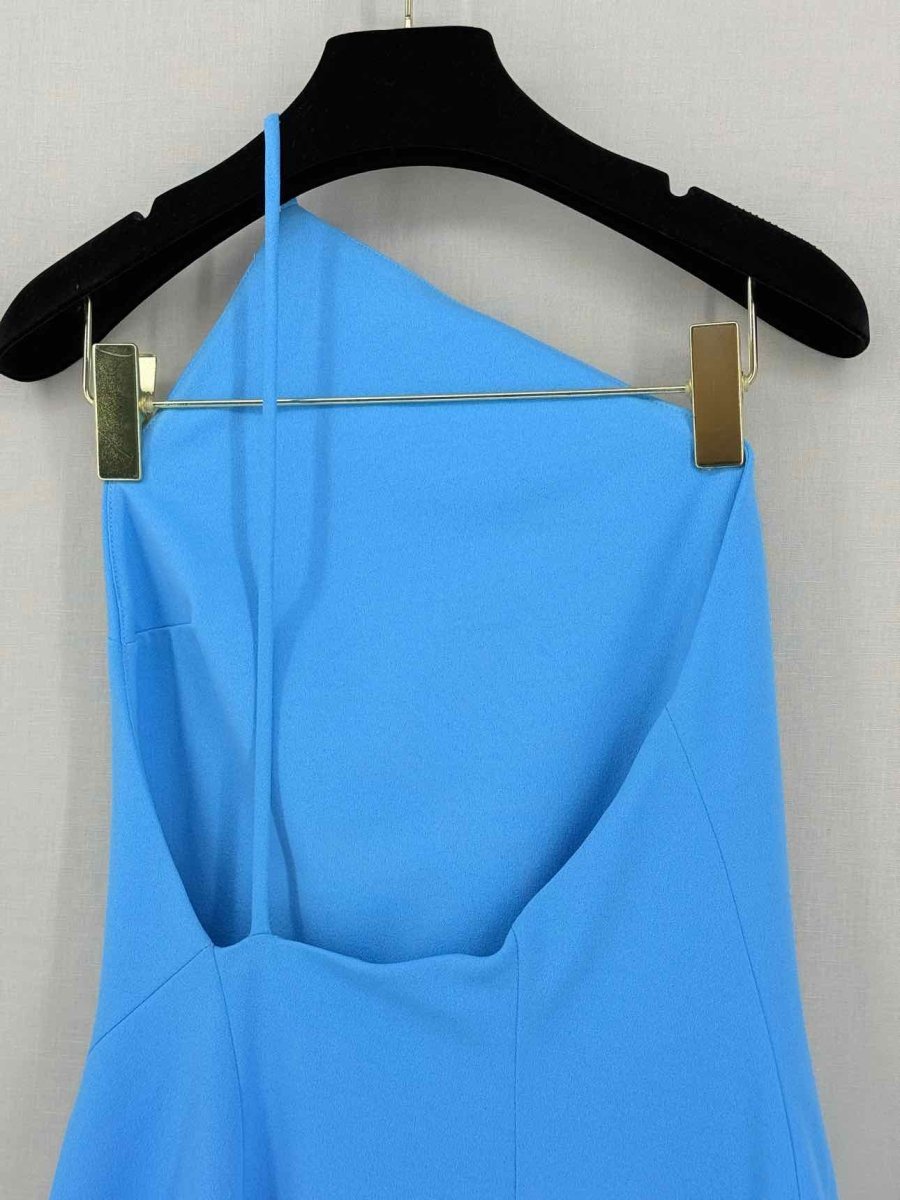 Pre-loved SOLACE LONDON Petch Blue Size US 6 Midi Dress at Reems Closet