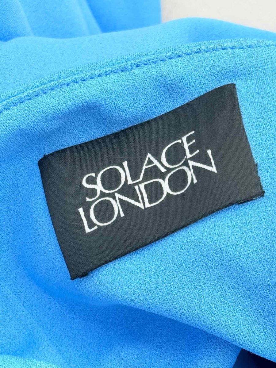 Pre-loved SOLACE LONDON Petch Blue Size US 6 Midi Dress at Reems Closet