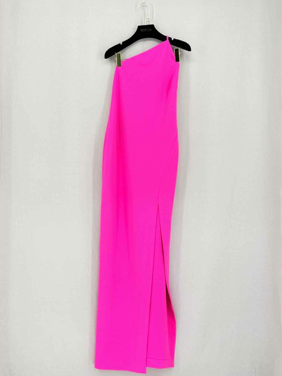 Pre-loved SOLACE LONDON Petch Pink Size US 6 Midi Dress at Reems Closet