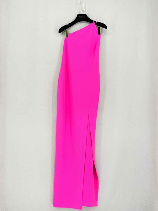 Pre-loved SOLACE LONDON Petch Pink Size US 6 Midi Dress at Reems Closet