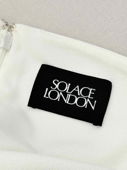 Pre-loved SOLACE LONDON White Size US 6 Long Dress at Reems Closet