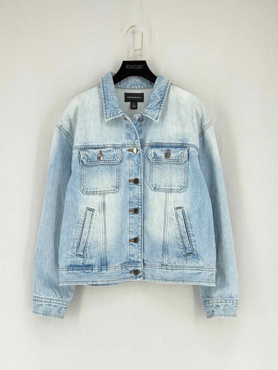 Pre - loved SOMETHING NAVY Blue Size Medium Jacket at Reems Closet