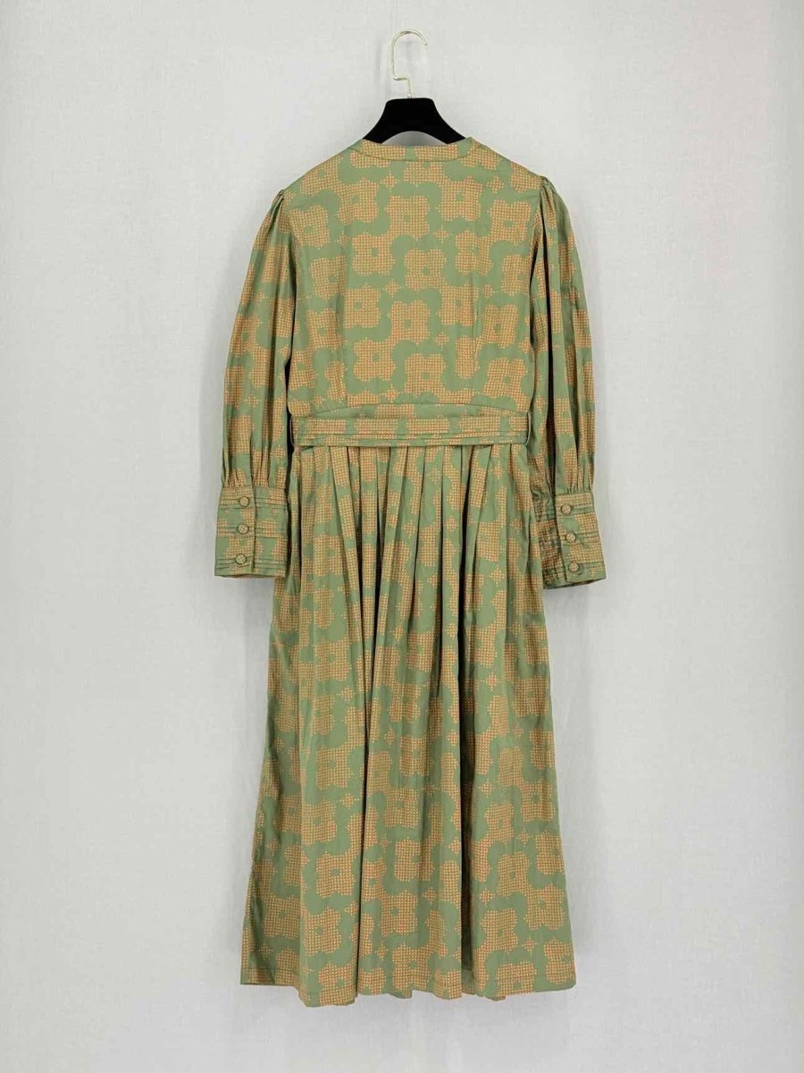 Pre-loved SON OF A NOBLE Zeba Green Size Small Midi Dress at Reems Closet
