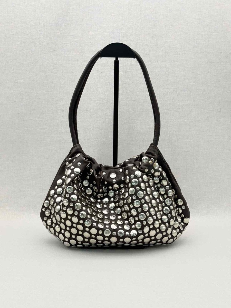 Pre-loved SONIA RYKIEL Domino Brown Shoulder Bag at Reems Closet
