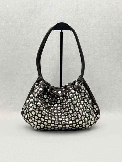 Pre-loved SONIA RYKIEL Domino Brown Shoulder Bag at Reems Closet