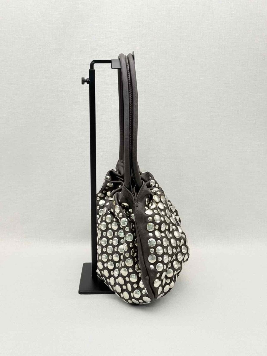 Pre-loved SONIA RYKIEL Domino Brown Shoulder Bag at Reems Closet