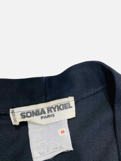 Pre - loved SONIA RYKIEL Velour Black Cardigan at Reems Closet