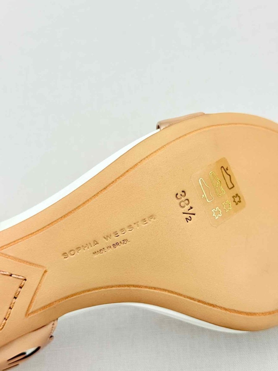 Pre - loved SOPHIA WEBSTER Bronze Size EU 38.5 Heeled Sandals at Reems Closet