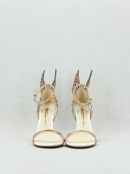 Pre - loved SOPHIA WEBSTER Bronze Size EU 38.5 Heeled Sandals at Reems Closet