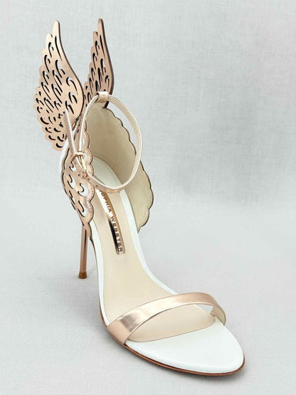 Pre - loved SOPHIA WEBSTER Bronze Size EU 38.5 Heeled Sandals at Reems Closet