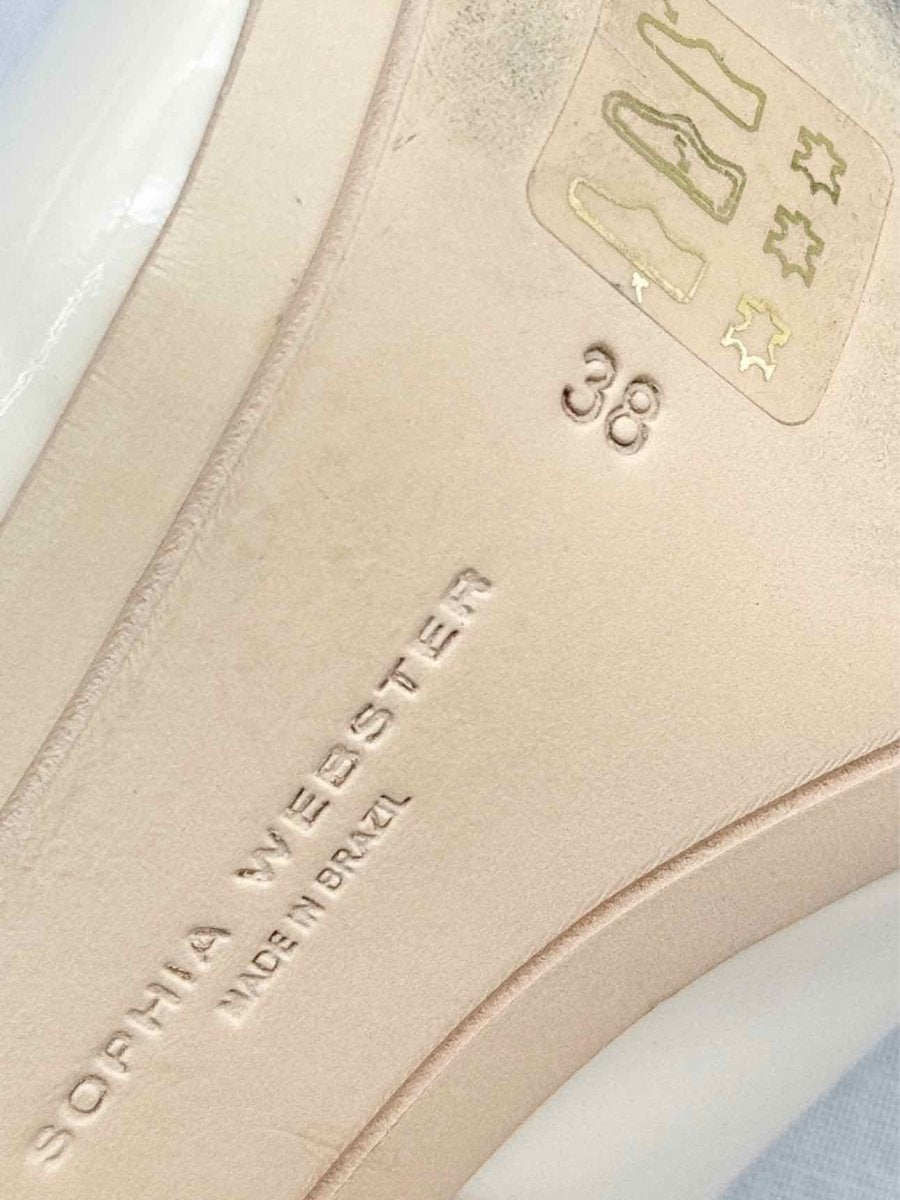 Pre - loved SOPHIA WEBSTER Cream Size EU 38 Pumps at Reems Closet