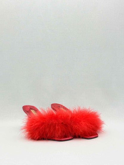 Pre-loved SOPHIA WEBSTER Delicia Red Size EU 39 Mules at Reems Closet