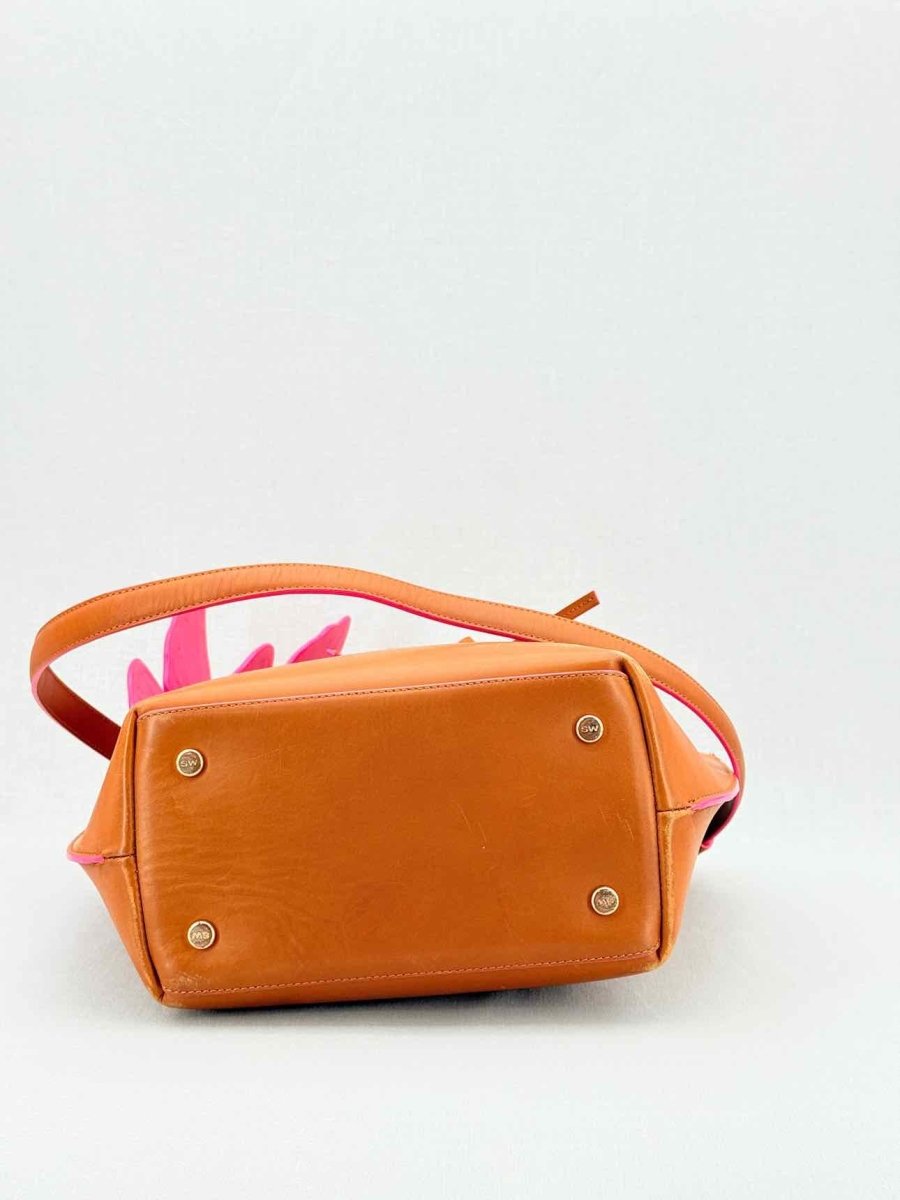 Pre - loved SOPHIA WEBSTER Remi Butterfly Orange & Pink Bucket Bag at Reems Closet