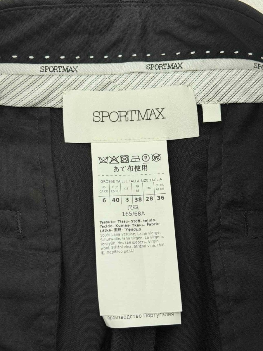 Pre - loved SPORTMAX Black Size US 6 Pants at Reems Closet