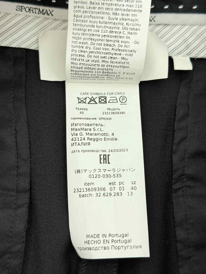 Pre - loved SPORTMAX Black Size US 6 Pants at Reems Closet