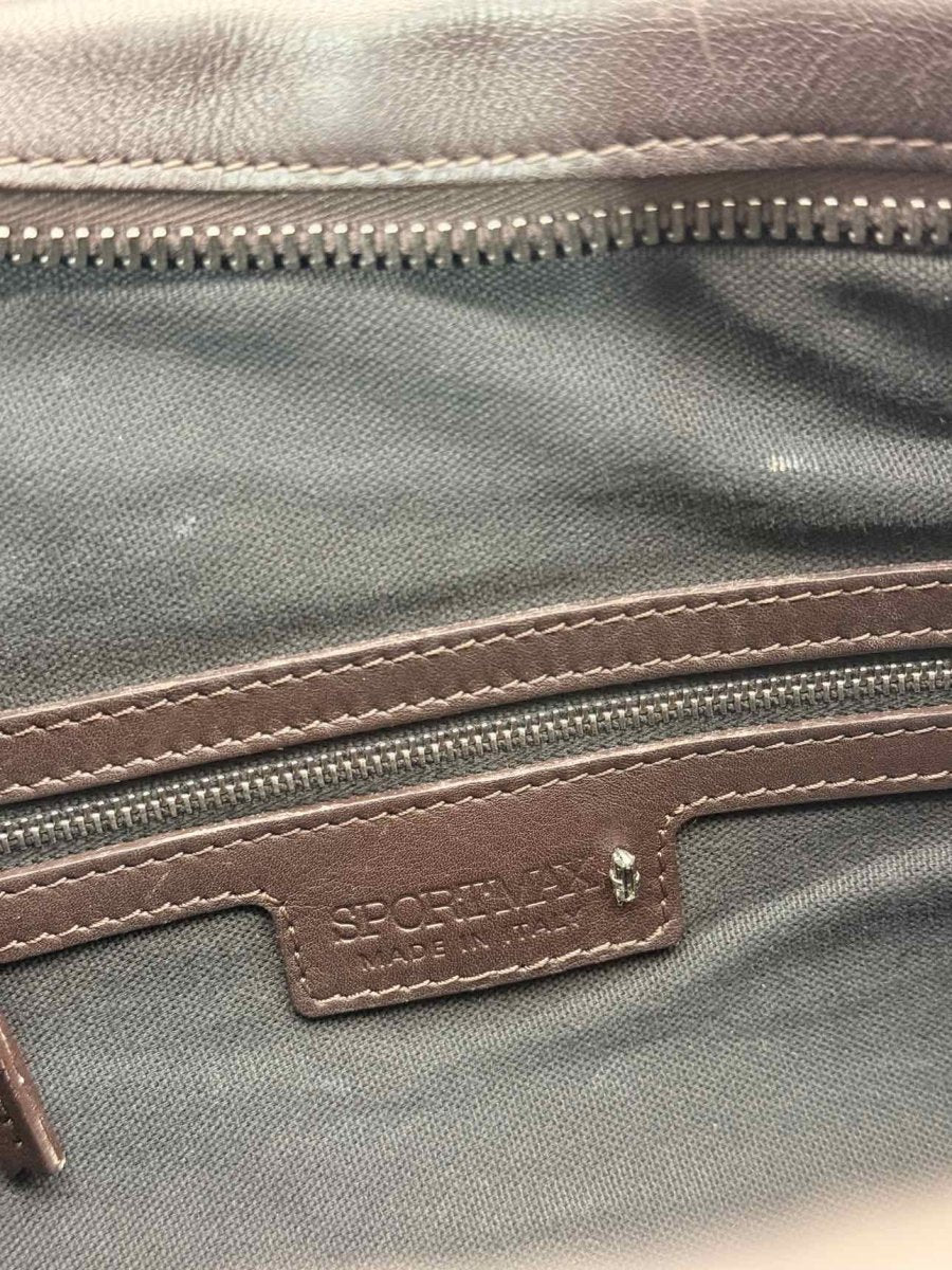 Pre - loved SPORTMAX Boston Brown Top Handle at Reems Closet