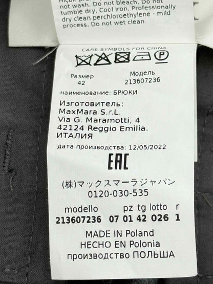 Pre - loved SPORTMAX Grey Size US 8 Pants at Reems Closet