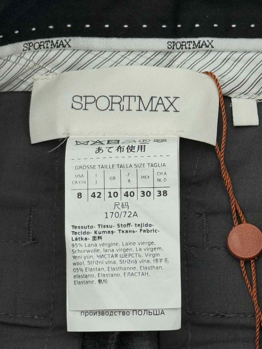 Pre - loved SPORTMAX Grey Size US 8 Pants at Reems Closet