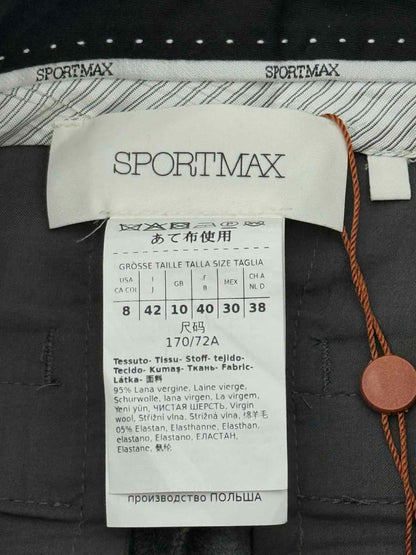 Pre - loved SPORTMAX Grey Size US 8 Pants at Reems Closet