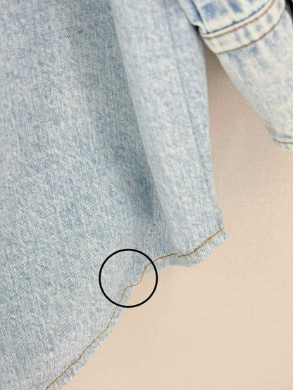 Pre-loved SPORTMAX Light Blue Washed Size US 6 Shirt at Reems Closet