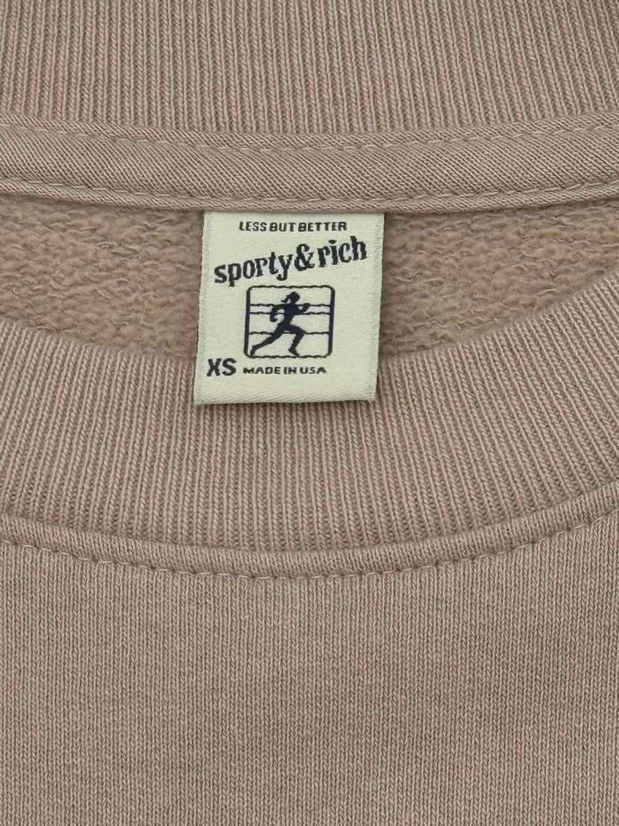 Pre - loved SPORTY & RICH Nude Size XSmall Sweatshirt at Reems Closet