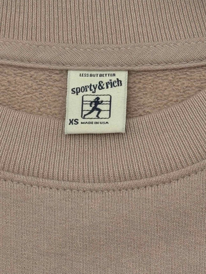 Pre - loved SPORTY & RICH Nude Size XSmall Sweatshirt at Reems Closet