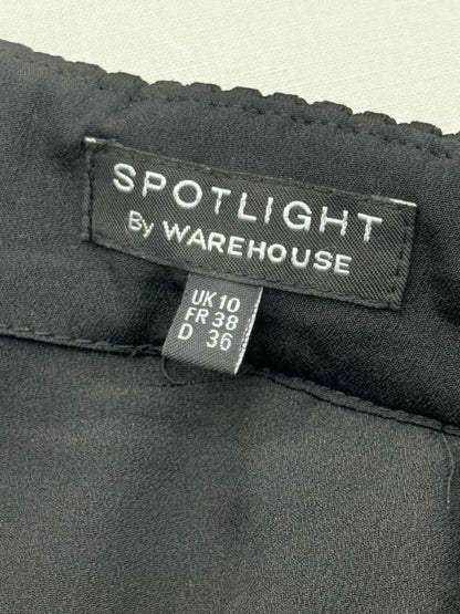 Pre - loved SPOTLIGHTBYWAREHOUSE Black Size US 6 Knee Length Skirt at Reems Closet