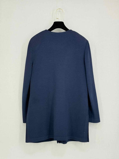 Pre-loved ST. JOHN BASICS Navy Blue Size Small Jacket at Reems Closet