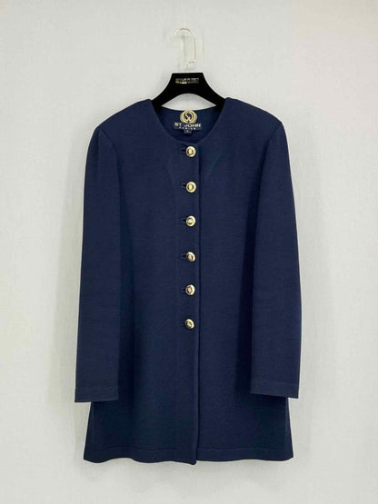 Pre-loved ST. JOHN BASICS Navy Blue Size Small Jacket at Reems Closet