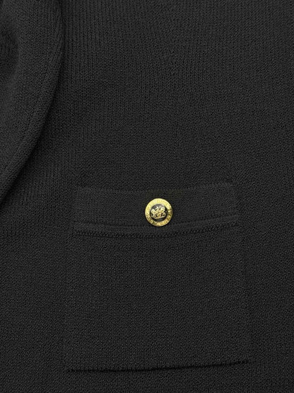 Pre-loved ST. JOHN Black Knit Size US 4 Cardigan at Reems Closet