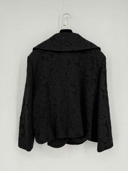Pre - loved ST. JOHN Black Lace Size US 16 Jacket at Reems Closet