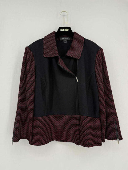Pre - loved ST. JOHN Black & Red Size US 16 Jacket at Reems Closet