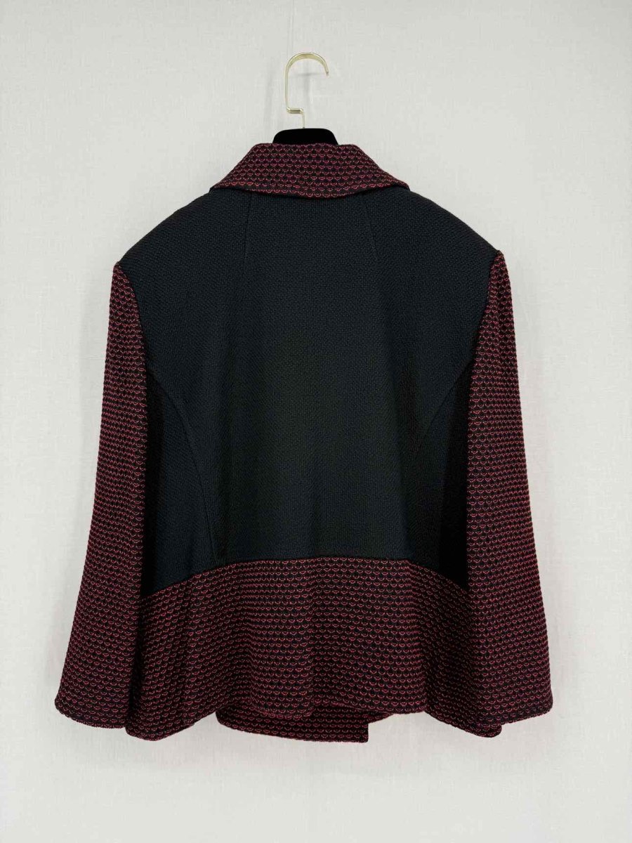 Pre - loved ST. JOHN Black & Red Size US 16 Jacket at Reems Closet