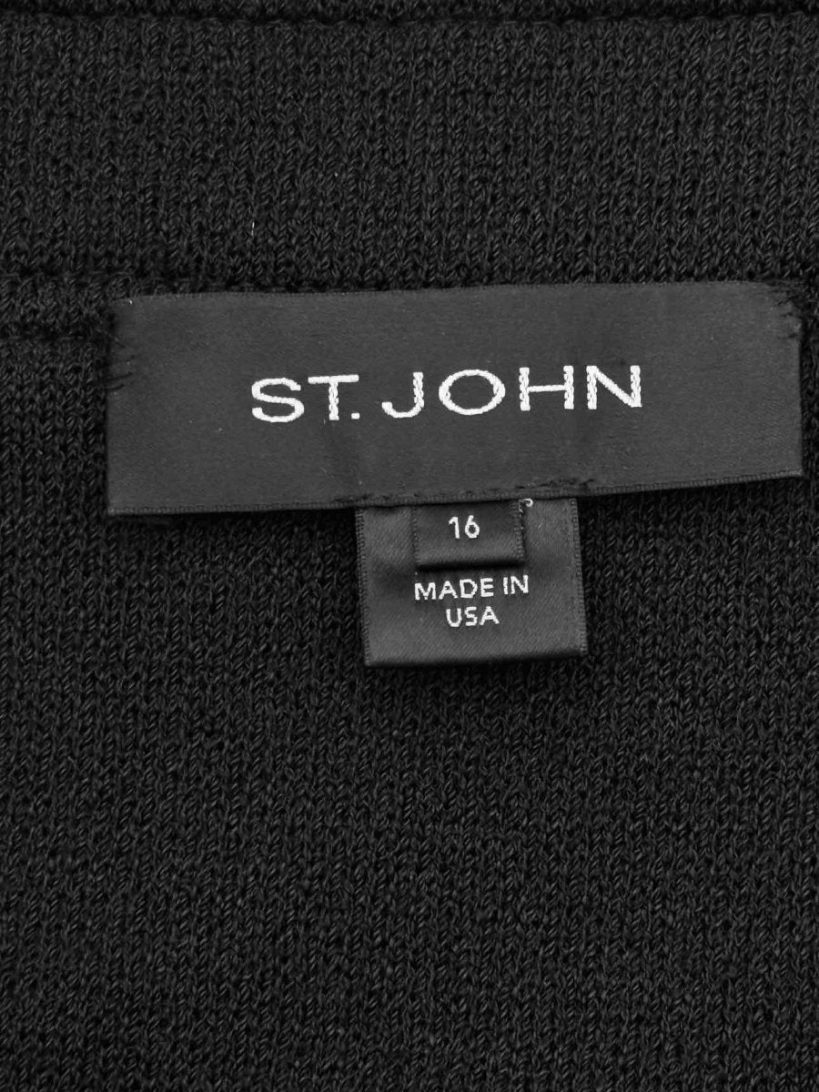 Pre-loved ST. JOHN Black Size US 16 Jacket at Reems Closet