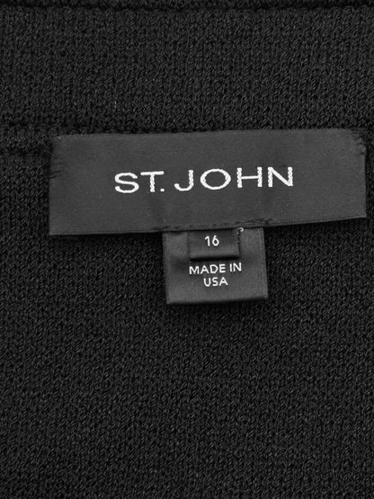 Pre-loved ST. JOHN Black Size US 16 Jacket at Reems Closet
