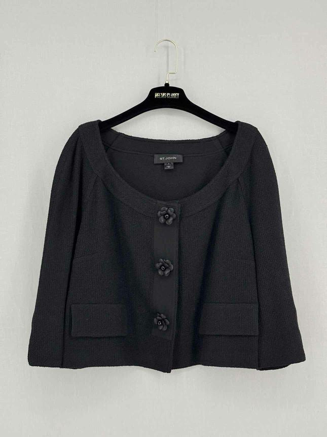 Pre-loved ST. JOHN Black Size US 16 Jacket at Reems Closet