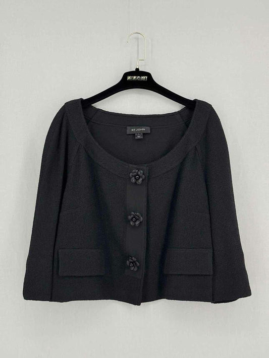 Pre-loved ST. JOHN Black Size US 16 Jacket at Reems Closet