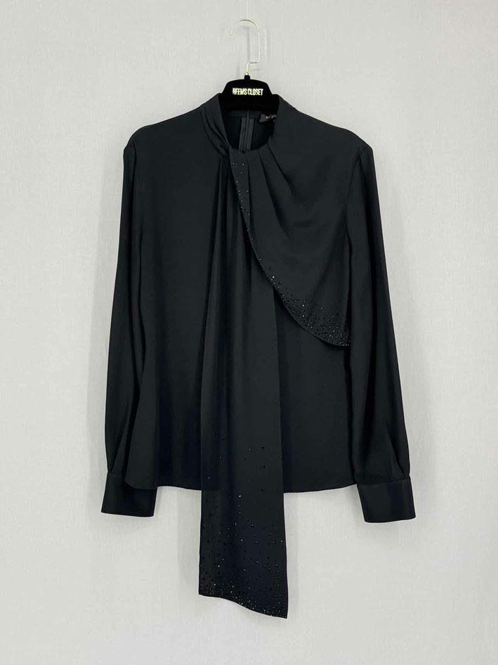 Pre-loved ST. JOHN Black Size US 6 Blouse at Reems Closet