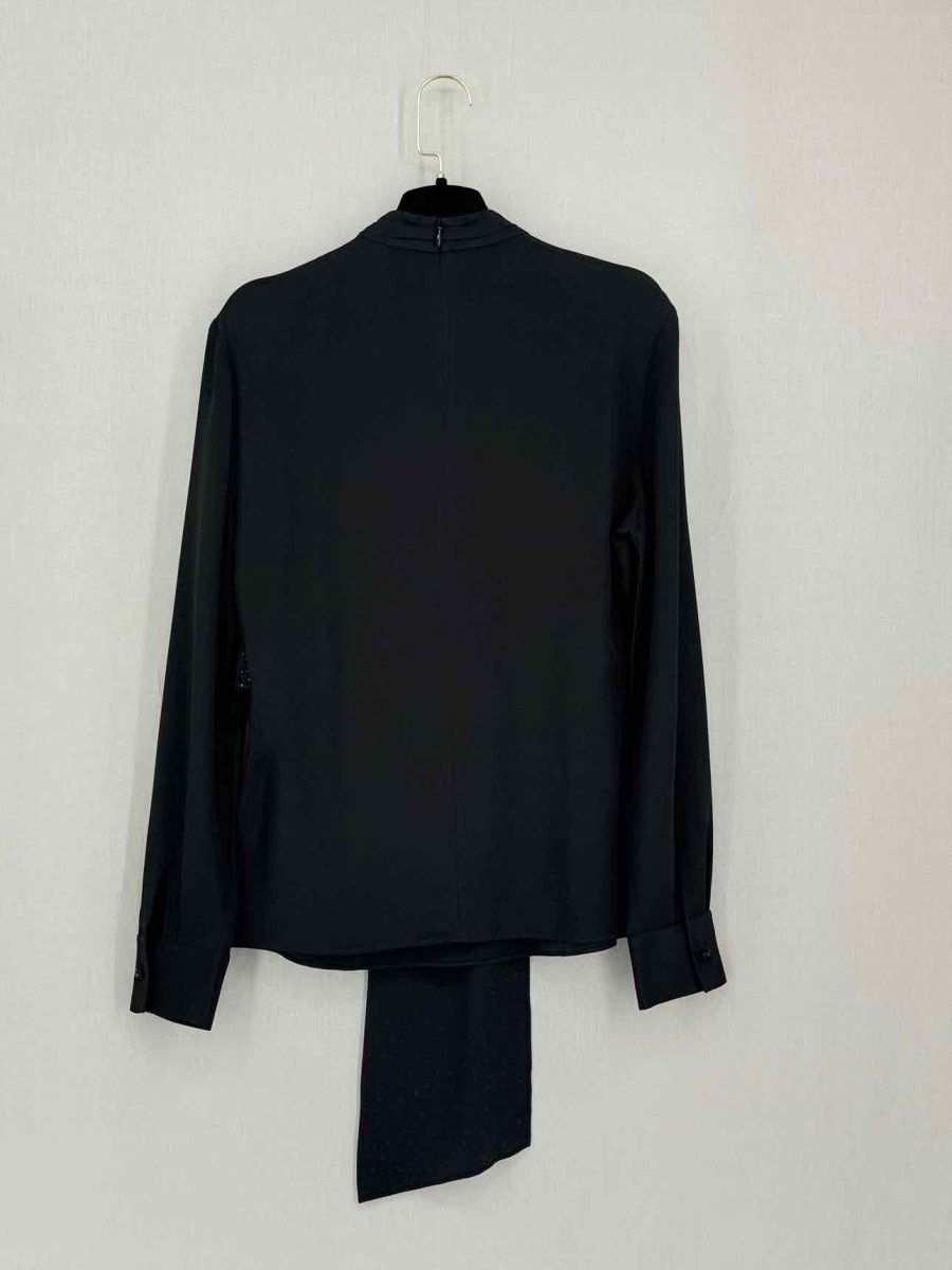 Pre-loved ST. JOHN Black Size US 6 Blouse at Reems Closet