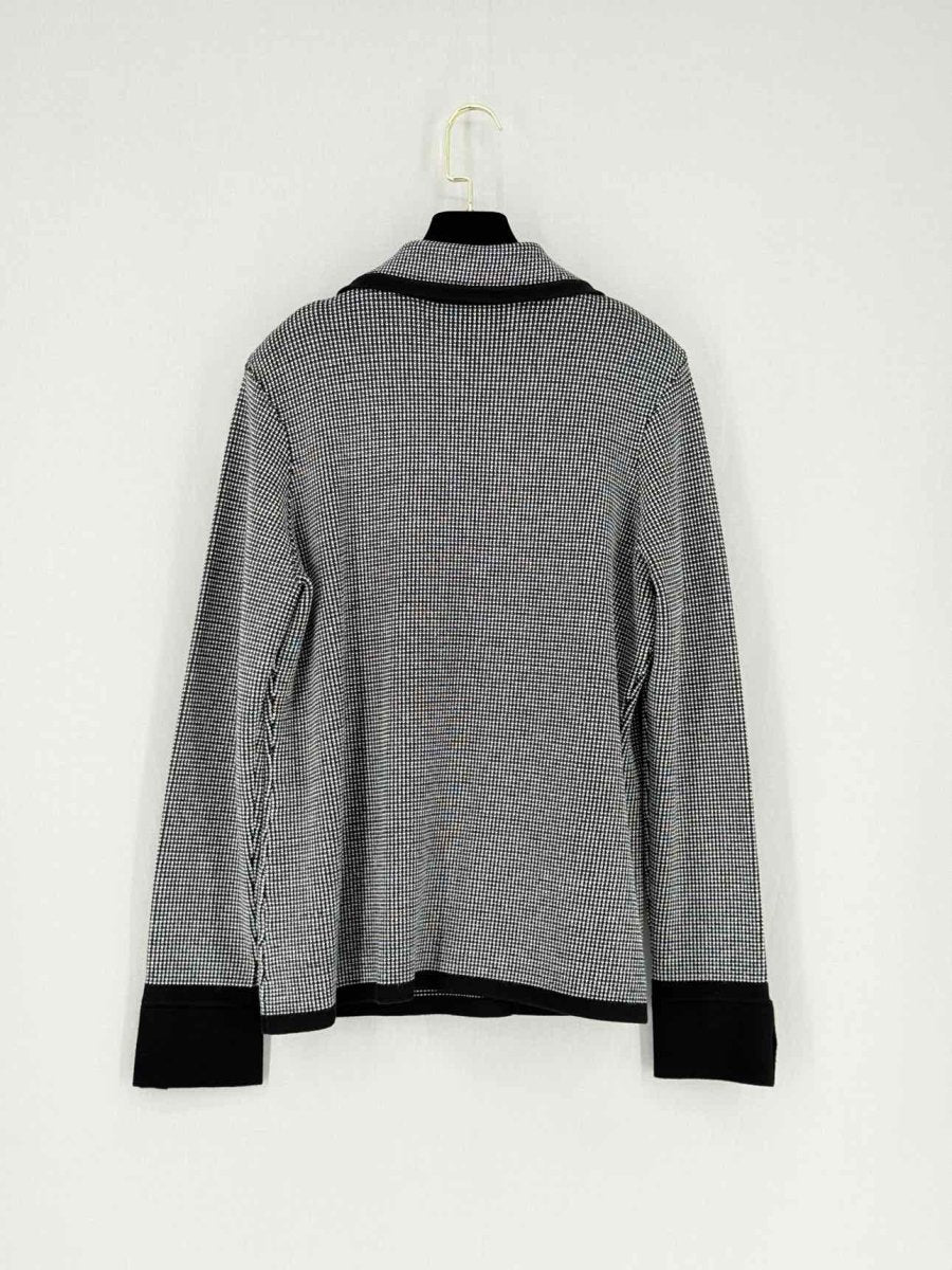 Pre - loved ST. JOHN Black & White Checkered Size US 12 Jacket at Reems Closet