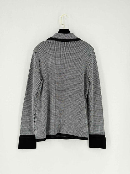 Pre - loved ST. JOHN Black & White Checkered Size US 12 Jacket at Reems Closet