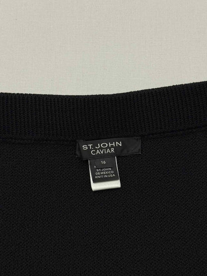 Pre-loved ST. JOHN Collection Beige & Black Size US 16 Outfit Set at Reems Closet