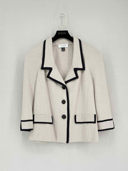 Pre-loved ST. JOHN Collection Beige & Black Size US 16 Outfit Set at Reems Closet