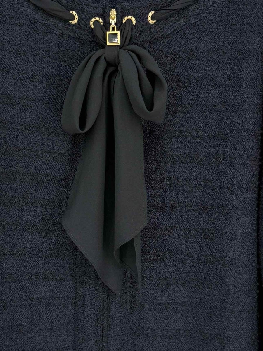 Pre - loved ST. JOHN COLLECTION Navy Blue Size US 16 Cardigan at Reems Closet