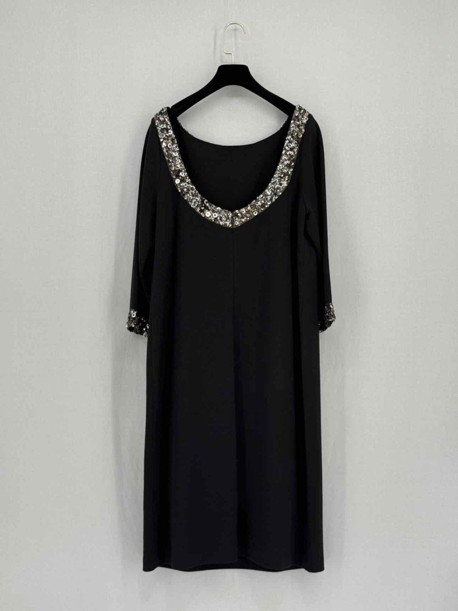 Pre - loved ST. JOHN COUTURE Black Size US 16 Knee Length Dress at Reems Closet