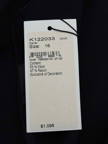 Pre - loved ST. JOHN COUTURE Black Size US 16 Knee Length Dress at Reems Closet